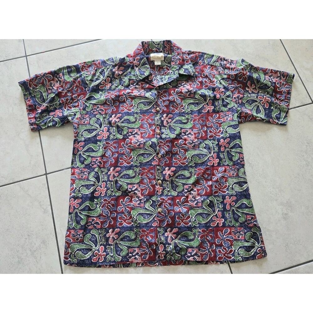 Kahala Hawaiian Aloha Shirt Sz M Short Sleeve